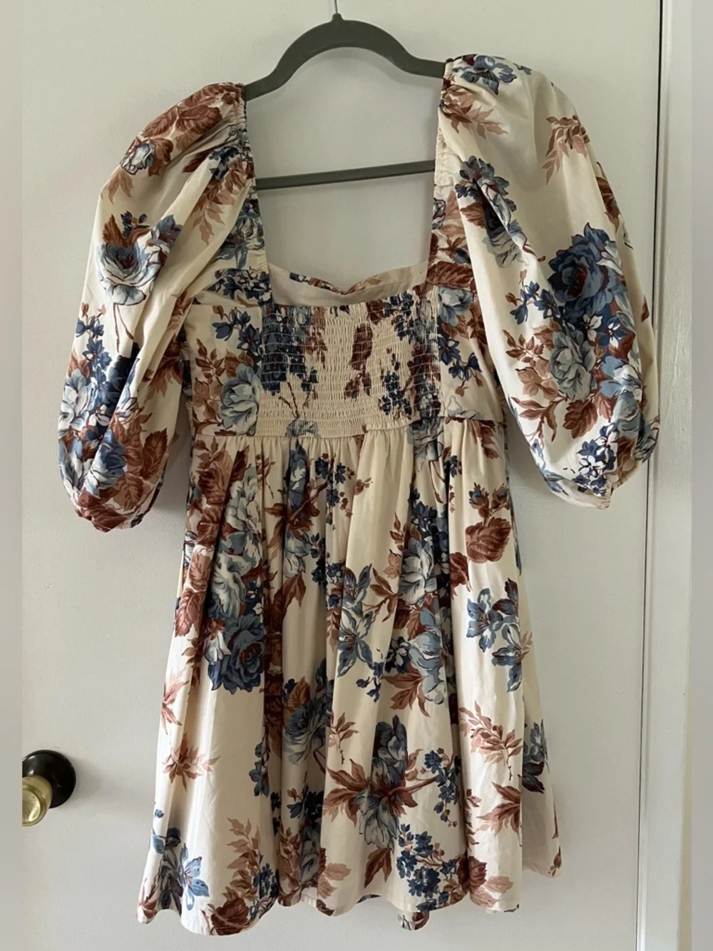 Abercrombie & Fitch Emerson Poplin Puff Sleeve Mini Dress - Picture 4 of 4